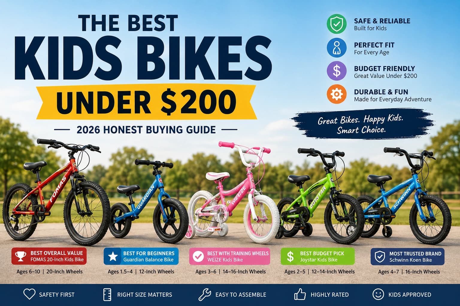 The Best Kids Bikes Under $200 (2026 Honest Buying Guide)
